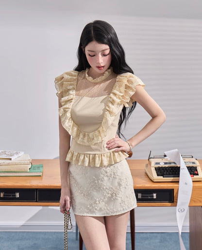 frill mood luxury tops MM1070