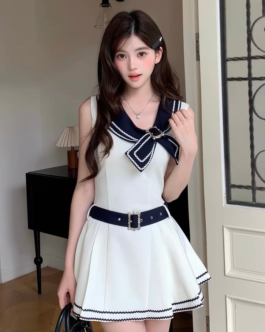 navy curler point one-piece MM1118