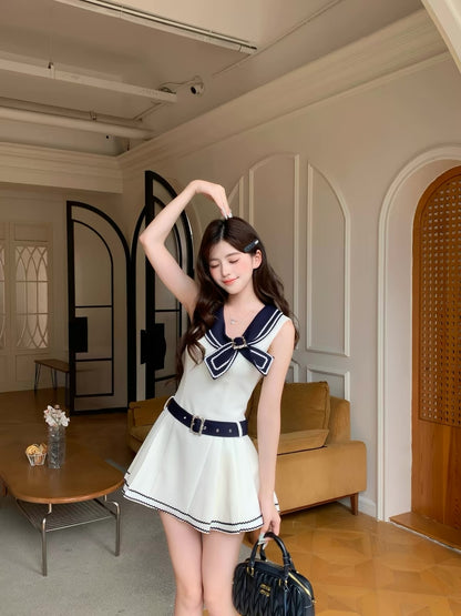 navy curler point one-piece MM1118