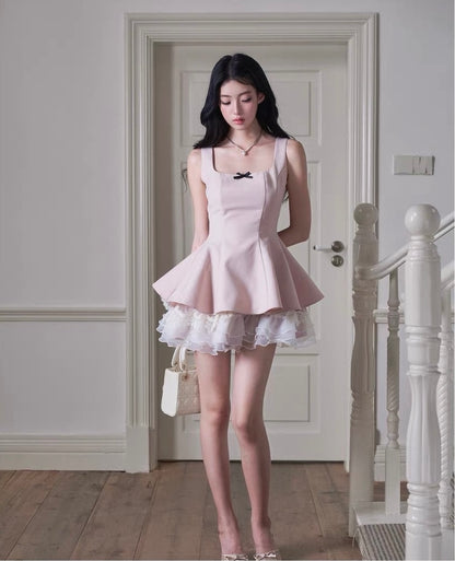 high-end pink one-piece MM1091