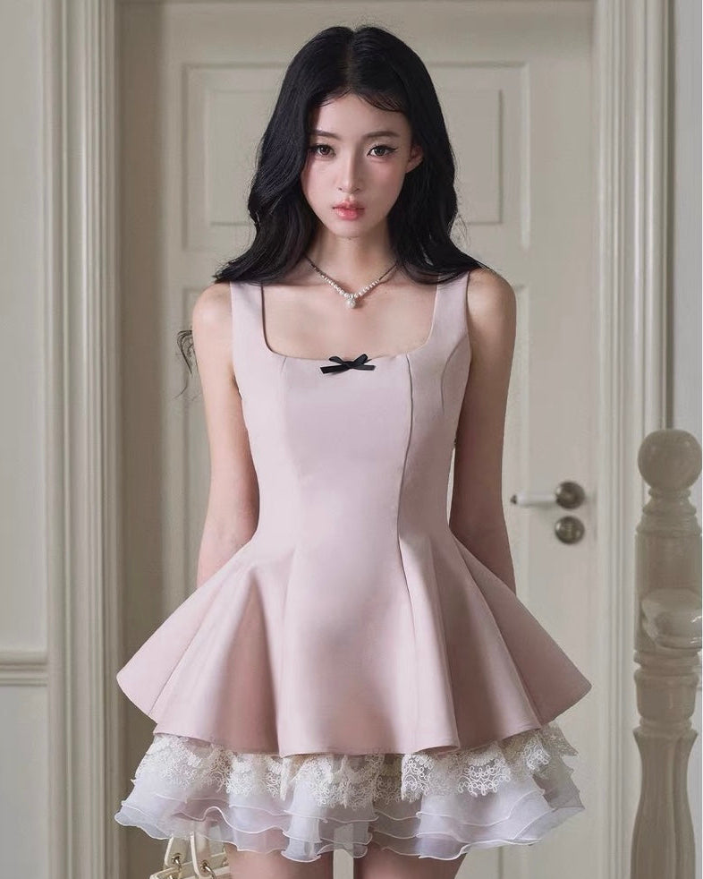 high-end pink one-piece MM1091