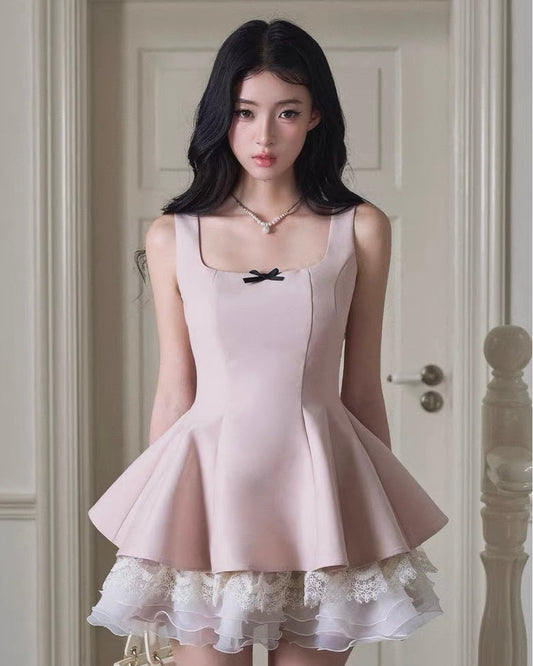 high-end pink one-piece MM1091