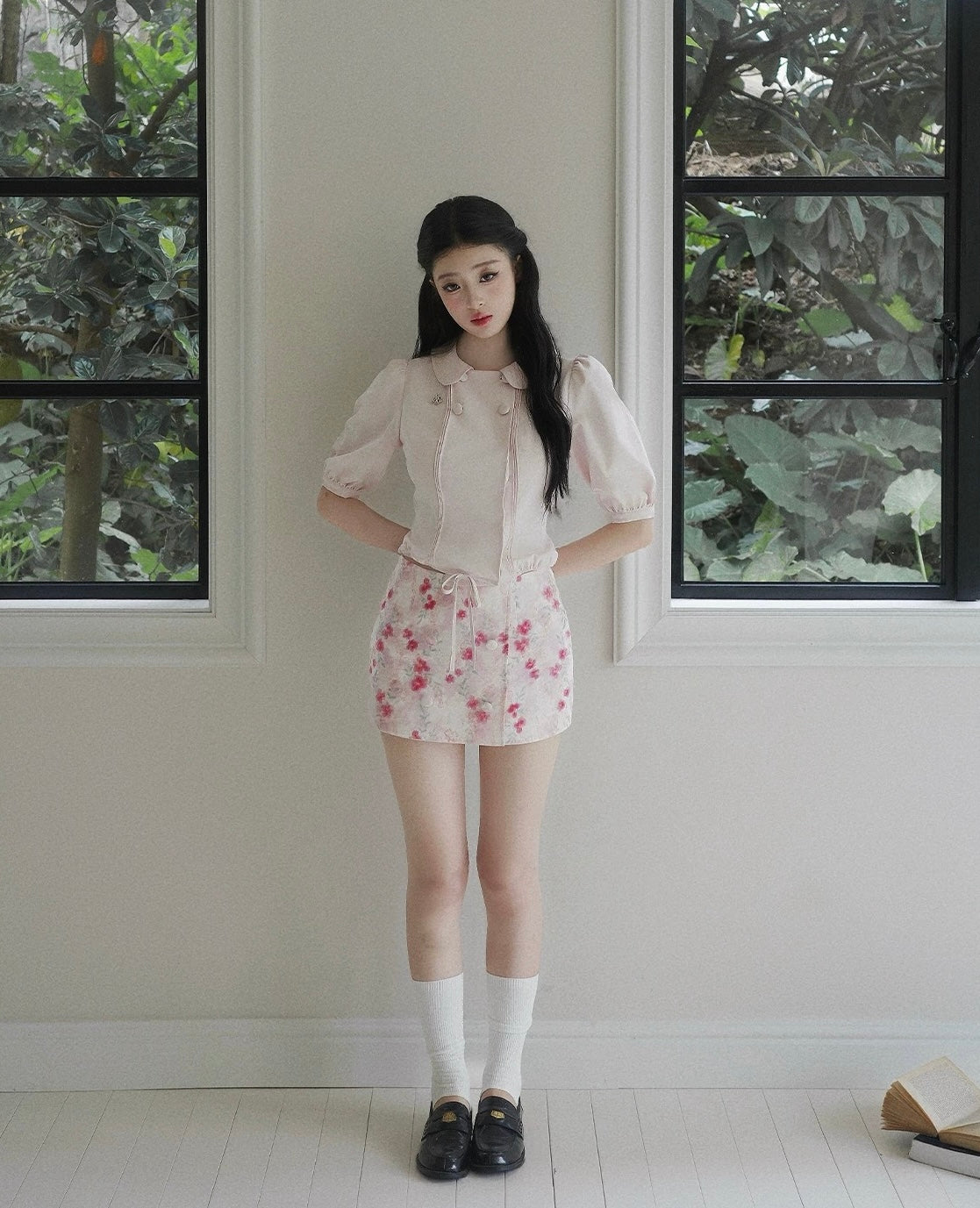pink high-end moodtops & skirt MM1116
