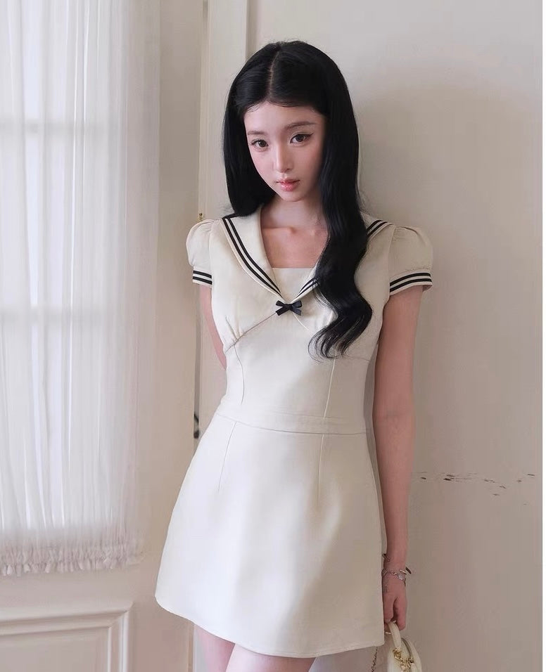 line mood ribbon one-piece MM1105