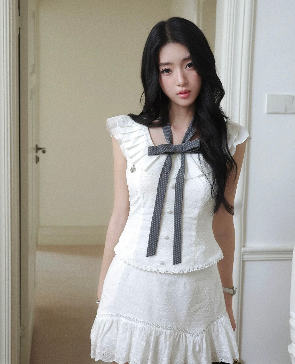 frill curler high-end tops MM1099