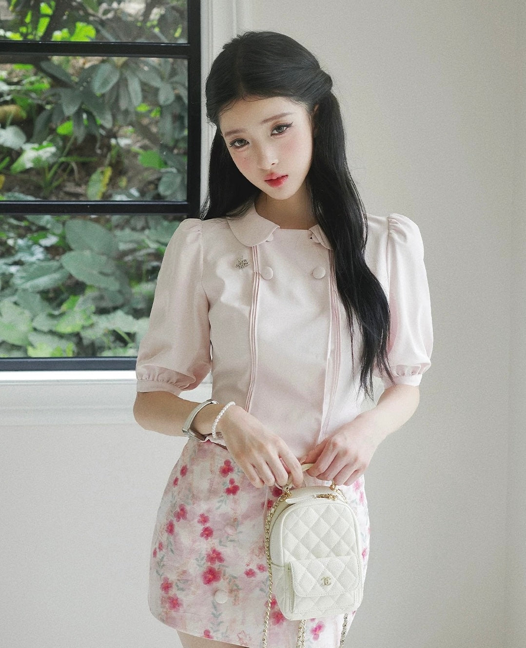 pink high-end moodtops & skirt MM1116