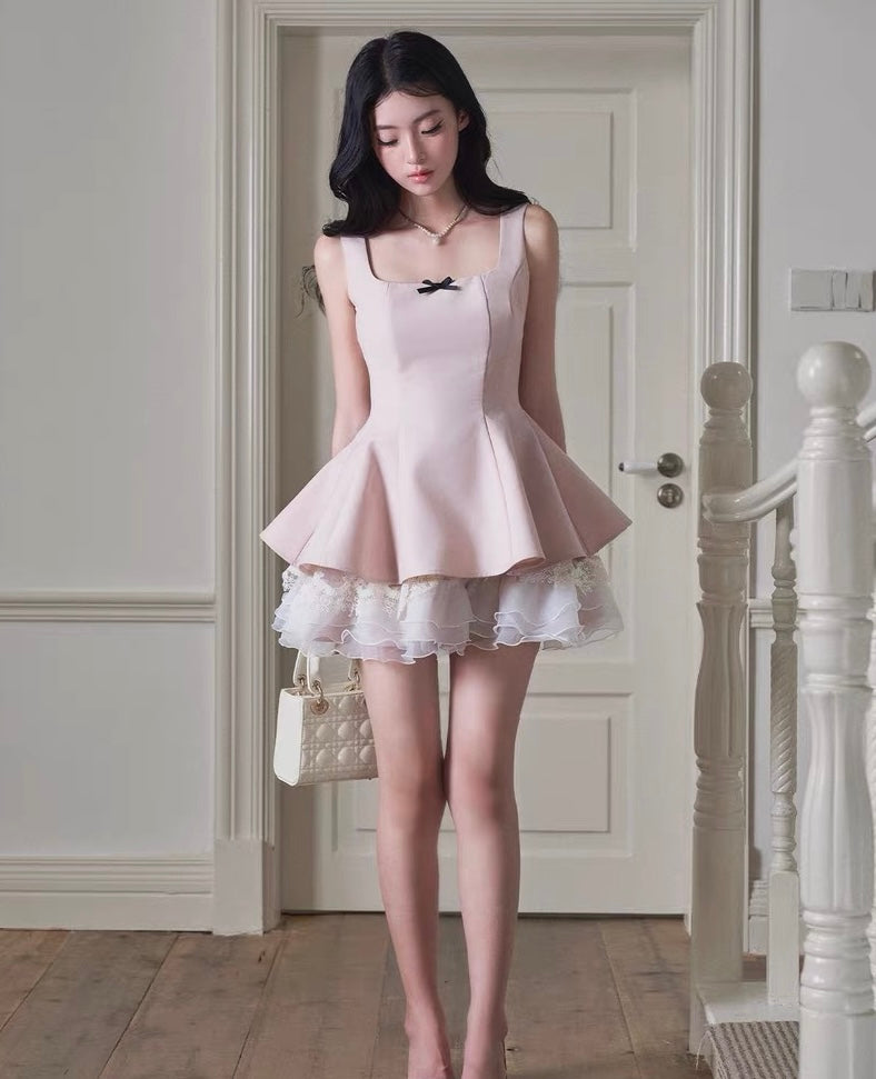 high-end pink one-piece MM1091