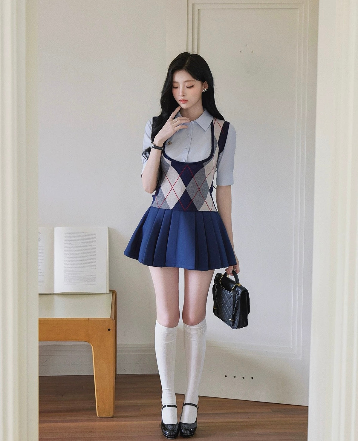 stylish shirt-vest tops MM1058