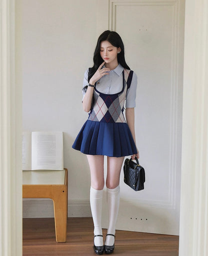 stylish shirt-vest tops MM1058