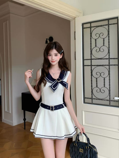 navy curler point one-piece MM1118