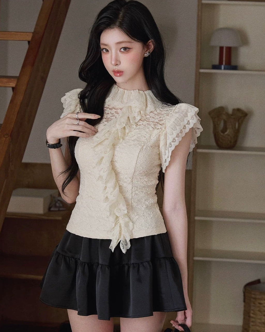 high-end frill mood tops MM1067