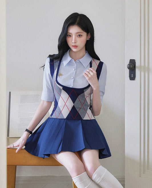 stylish shirt-vest tops MM1058