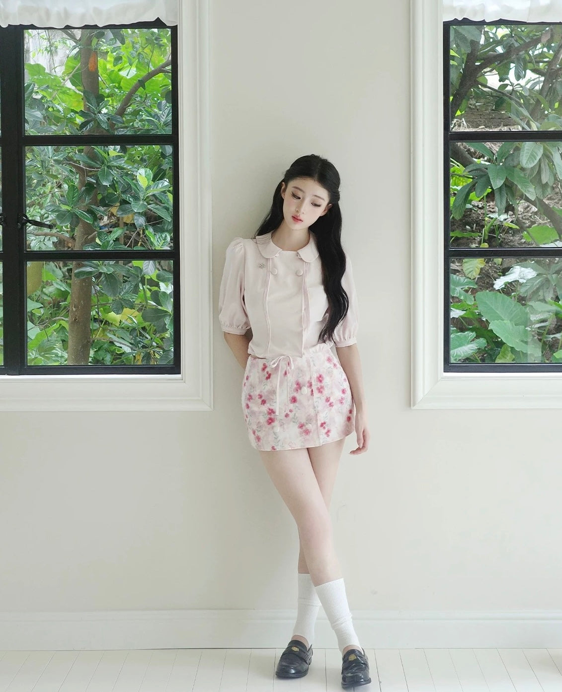 pink high-end moodtops & skirt MM1116