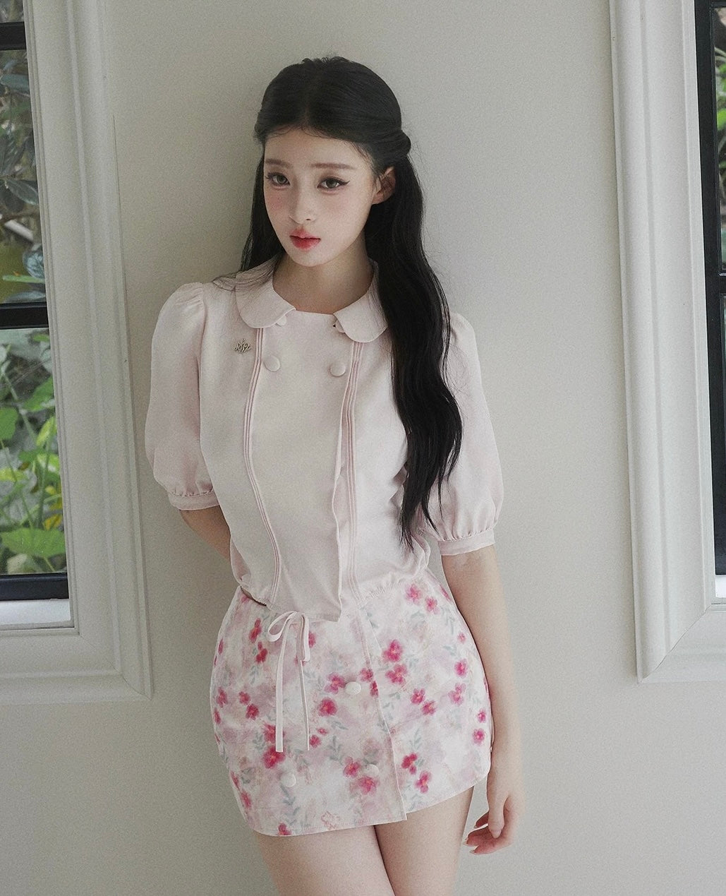 pink high-end moodtops & skirt MM1116