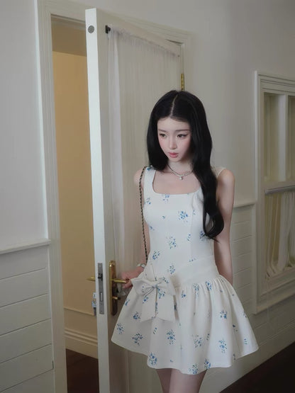 Flower mood ribbon one-piece MM1106