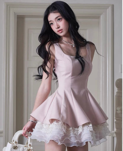 high-end pink one-piece MM1091