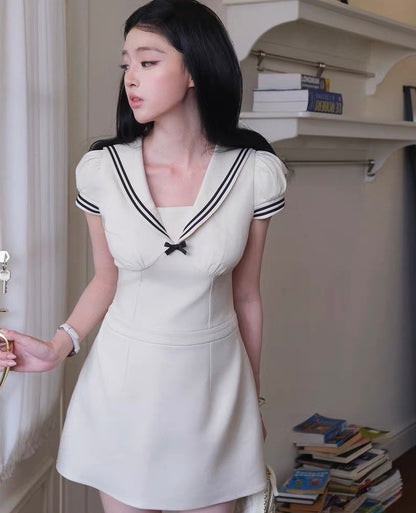 line mood ribbon one-piece MM1105