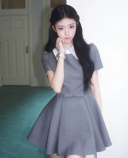 gray blue point one-piece MM1117