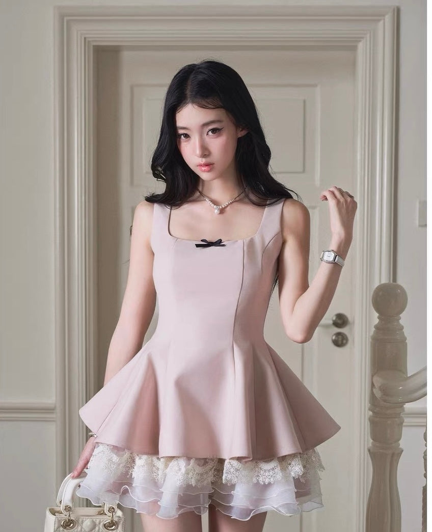high-end pink one-piece MM1091