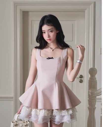 high-end pink one-piece MM1091