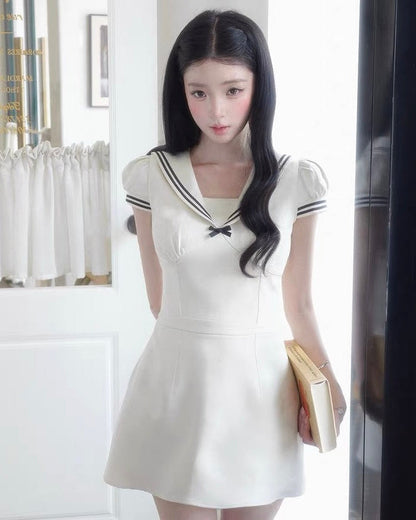 line mood ribbon one-piece MM1105